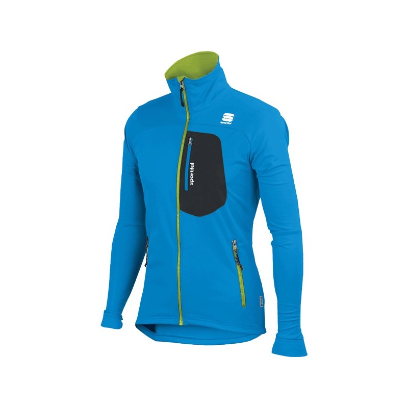 Oppvarming jakke Sportful Nordic Mid WS Jacket blå-svart Oppvarming jakke Sportful Nordic Mid WS Jacket blå-svart